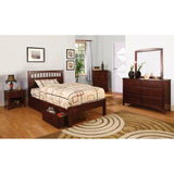 One Drawer Wooden Nightstand in Cherry Finish B016P252243