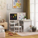 White 3 in 1 Kids Table and Chair Set 26880978