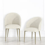 Cora White Fabric Side Chair B2726P297777