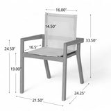 BELFAST DINING CHAIR,Set of 2,Teak Frame Beige Textile N762P240699A