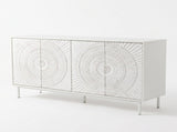 Shabby Chic Wood Sideboard Buffet Accent Bedroom Media Hallway Curio Kitchen Hutch Storage Cabinet W2263P503296