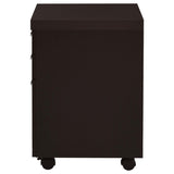 ZNTS Cappuccino 3-Drawer File Cabinet B062P153729