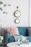 2 Circle Mirrors for Wall Decor, Unique Contemporary Wall Mirror for Living Room Bedroom W2078135186
