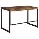 Antique Nutmeg and Gunmetal Writing Desk B062P153651
