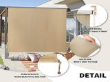 6'X6' sesame-colored HDPE spliced roller shutter 11108147