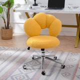 360&degSwivel Height Adjustable,Swivel Chair,Teddy fabric,home office chair W680P143491