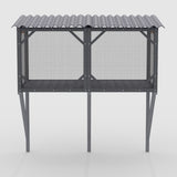 Cat Window Box, 43.3" Catio Outdoor Cat Enclosure with Bug Proof Net for Sunbathing, Napping & W2831P313981