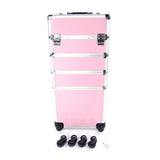 ZNTS 4 in 1 Aluminum Cosmetic Makeup Case Tattoo Box Pink 21663962