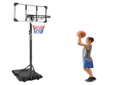 16" Portable Basketball Hoop Outdoor 5.6ft 7ft Stepless Adjustable Height Basketball Goal System 17755830