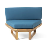 ZNTS MIRABELLE CORNER CHAIR + COFFEE TABLE, TEAL 66938.00DT