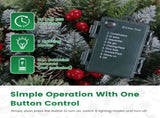 Lifelike Artificial Christmas Tree with 8 Lighting Modes, 50 Warm LEDs, Auto Timer & IP44 17801308