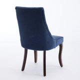 Rayon Cloth Flocking Linen Dining Chairs Channel Kitchen Dinner Chair Comfy Fabric Upholstered W1143P190235