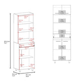 Sicilia Pantry Cabinet Freestanding Kitchen Storage Unit For Food, Dishes, Or Appliances, White/ B200P335383