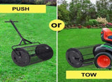 Peat Moss Spreader 36inch,Compost Spreader Metal Mesh,2 in 1 ATV and T shaped Handle for planting W46555824