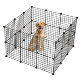 ZNTS Pet Playpen, Small Animal Cage Indoor Portable Metal Wire Yard Fence for Small Animals, Guinea Pigs, 26976233