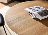 46.45 inch MDF Dining Table for Dining Room Round Dinner Tables Mid-Century Modern Table OAK W876P254359