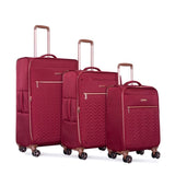 4-Piece Set ,Softshell Suitcase Spinner Wheels Terylene Sets Carry On Suitcase W284P154706