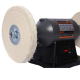 8-Inch Electric Polisher Buffer Grinder - Includes 4PCs 80Ply Thic Buffing Wheels Ideal W465P173365