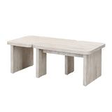 47.24*23.62 inch and 35.43*31.49 inch Rectangle Wood Detachable Coffee Table, Single L Shape W2317P233137