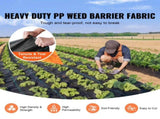Weed Barrier 3x300 ft Landscape Fabric 3.2oz Heavy Duty Geotextile Fabric Woven PP Weed Control Mat 50043073