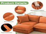 Slip-covered Armchair with 1 Big Back Cushion and 2 Big Toss Pillows, Single Deep Seat Comfy Single W3041P281156
