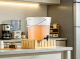 2 Pack 5 Gallon Plastic Beverage Dispenser with Spigot & Lid, Large Drink Dispenser for Iced Tea, 65206920