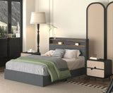 Queen Bed Frame with 4 Storage Drawers, Upholstered Platform Queen Size Bed Frame with Headboard, W2129P269873
