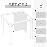 Universal Gazebo Sidewallt Coffee-AS 51312136
