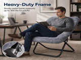 Comfy Chair for Adults, Soft Faux Fur Folding Lounge, Flexible Reading Chair for Teens, Large Size 56285127
