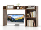 Brown Desktop Bookshelf for 27''/68.58cm Monitor, 93.9825.4073.66cm Engineered Wood Desk Hutch 55638158