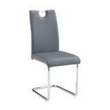 Modern Dining Chairs Set of 4, Side Dining Room/Kitchen Chairs, Faux Leather Upholstered Seat and N752P186170G