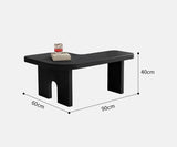 Modern Black Wooden Nesting Coffee Table Set, 70.86" Extendable Splicing Center Table for Living W2295P365033