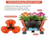 7Tier Vertical Stackable Planter with Rolling Casters, SpaceSaving Stacking Tower with Drainage 15915285