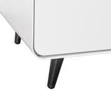 Modern Night Stand Storage Cabinet for Living Room Bedroom, Steel Cabinet with 2 Drawers,Bedside W252113552