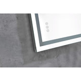 40x26 Inch LED Bathroom Mirror with Frontlit and Backlit, Wall Mounted Vanity Mirror with Smart 74284549