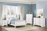 Traditional White Dresser Louis Phillippe Style Antique Drop Handles Classic Bedroom Furniture B011134290