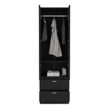 Vico 76" High Armoire Wardrove Closet with 2 Drawers, Double Door Cabinet , One Shelf and Hanging B200P188837