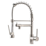 Commercial Kitchen Faucet with Pull Down Sprayer, Single Handle Single Lever Kitchen Sink Faucet W1932P172269