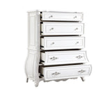 ZNTS Opulence Modern Style 5-Drawer Chest Made with Wood in Pearl White B009P240964