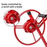 11FT Drywall Lifter Panel Hoist Jack Rolling Caster Construction Lockable 150lbs 15715007