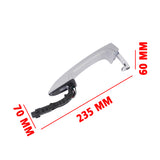 Right Side Exterior Door Handle Replacement for Porsche Cayenne 3.6L V6 4.8L V8 2011-2018 18255212