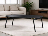 Folding Coffee Table No Assembly Required, 31.5" x 15.7" x 17.7", Melamine 39207104