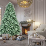 Artificial 4ft Blue green Tint Christmas Tree with 592 PE/PVC Mixed Branch Tips, memory wireiron 04785518