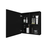 Morenci Medicine Cabinet With Included Mirror And 1 Door, Black B128P237177
