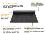 4*100ft Black Weeding Cloth Polyethylene Foldable 44356945