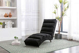 COOLMORE Linen Chaise Lounge Indoor Chair, Modern Long Lounger for Office or Living Room W39539627