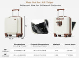4-Piece Luggage Set with USB Charging Ports - 20in Carry-On 28in Checked 28616814