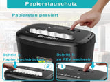Aktenvernichter, schreddert 12 Bltter auf einmal, kann Kreditkarten/CD und Broklammern 65191047