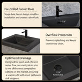 24" Floating Bathroom Vanity with Sink, Modern Wall-Mounted Bathroom Storage Vanity Cabinet with W1573P155844