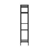 Modern Storage Shelf with 4 Compartments & Metal Legs, Freestanding Organizer,Book Display 75377514